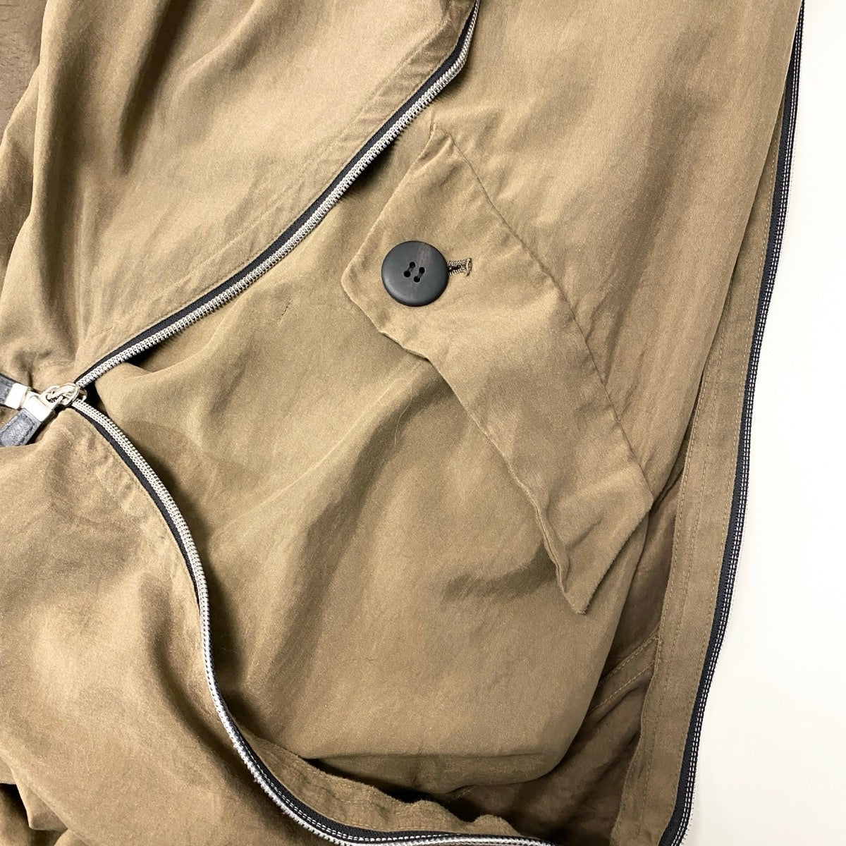 Af11 ISSEY MIYAKE イッセイミヤケ 1991FW 変形ポンチョコート ナイロンジャケット 日本製 Lサイズ カーキ ナイロン100％ メンズ 男性用k02i