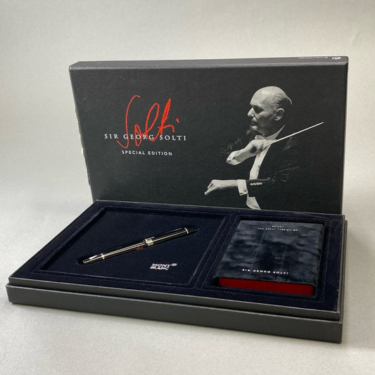 j16《未使用》 MONTBLANC モンブラン SIR GEORG SOLTI ペン先18K 750 万年筆 4810 ゲオルグショルティ 750 Donation Pen トランプセット 箱付t18r