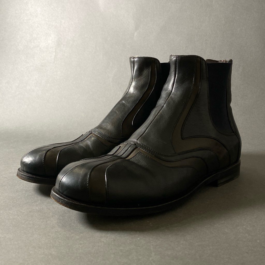 3h3 BOTTEGA VENETA ボッテガヴェネタ サイドゴアブーツ 39 ブラック レザー Leather Boots シューズ イタリア製