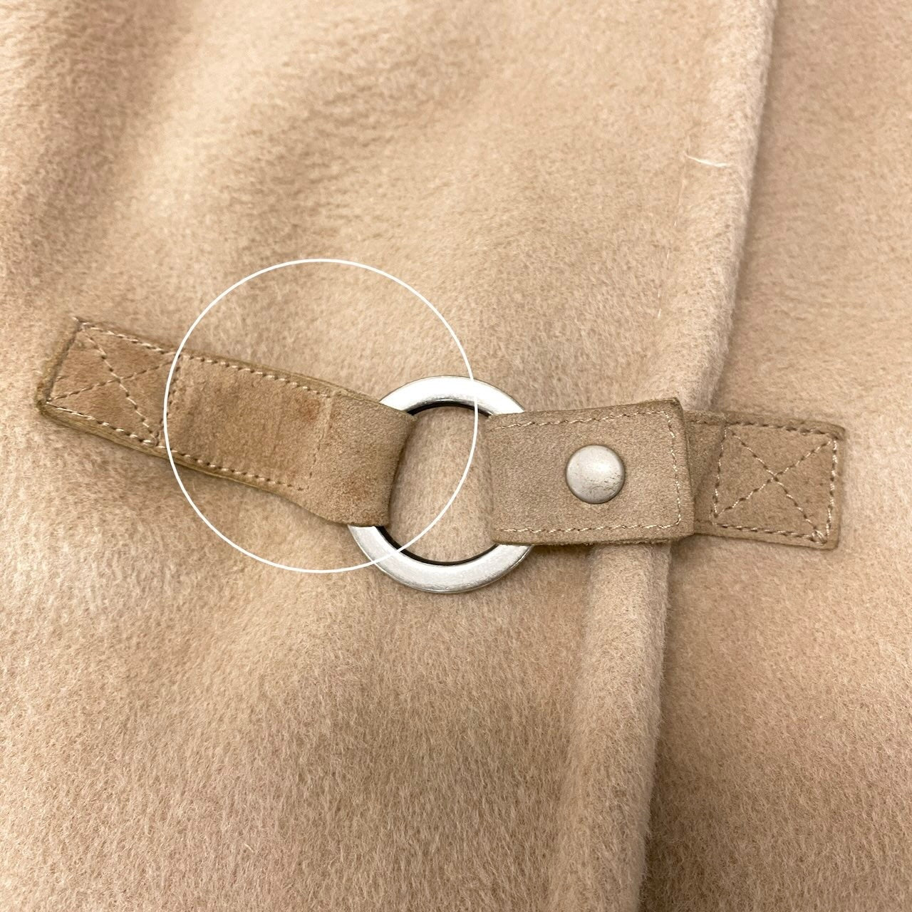 90g27 MARELLA マレーラ ダッフル風 ロングコート カシミヤブレンド サイズ42 ベージュ レディース 女性用u02t