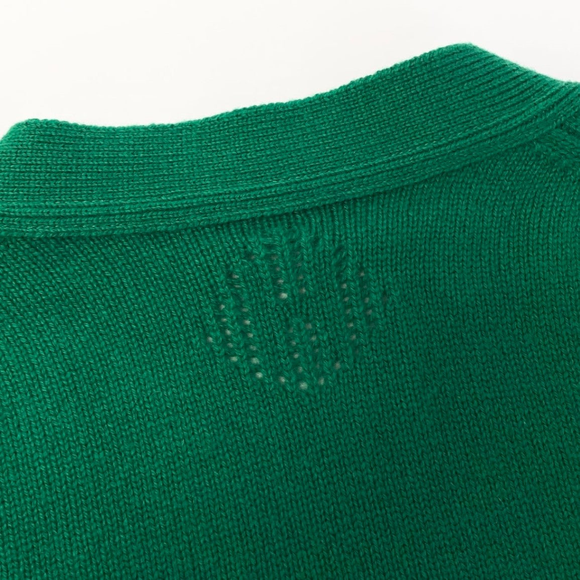 Ed15 HERMES エルメス Hロゴ カシミヤ100％ ロングカーディガン H Logo Cashmere Long Cardigan Green サイズ40 グリーンt18r
