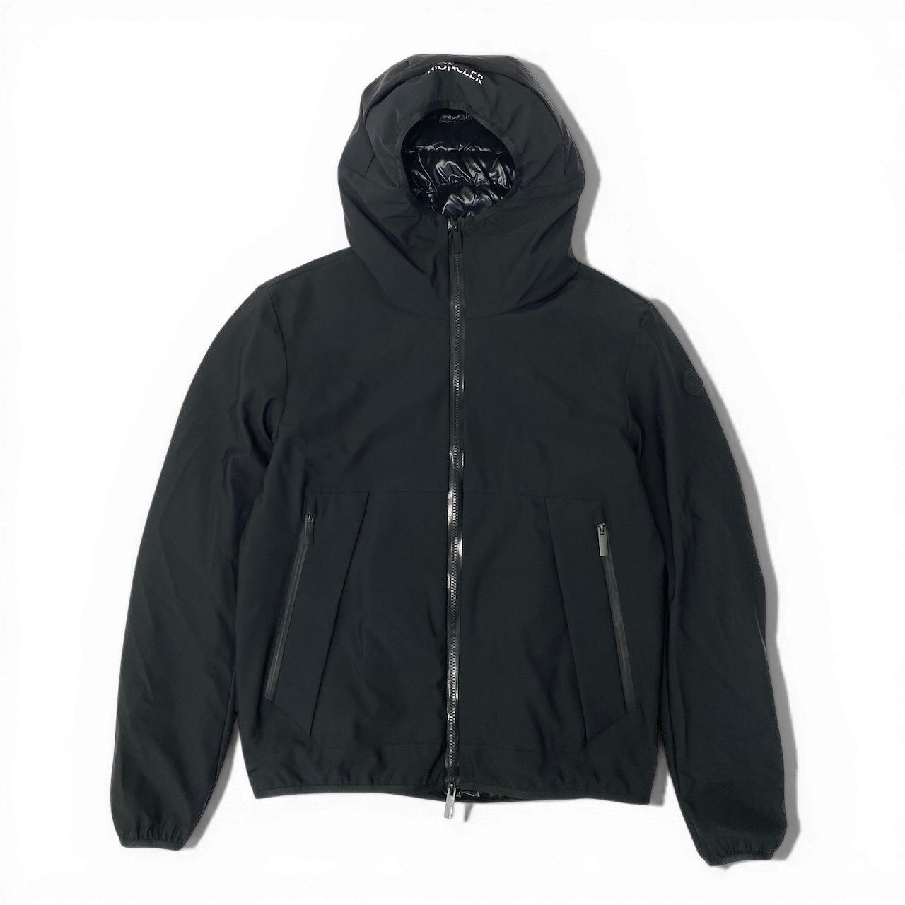 56d13 MONCLER モンクレール MAYON GIUBBOTTO ショートダウンジャケット H20911A00117 539DK 2サイズ ブラック メンズ 男性用sn1