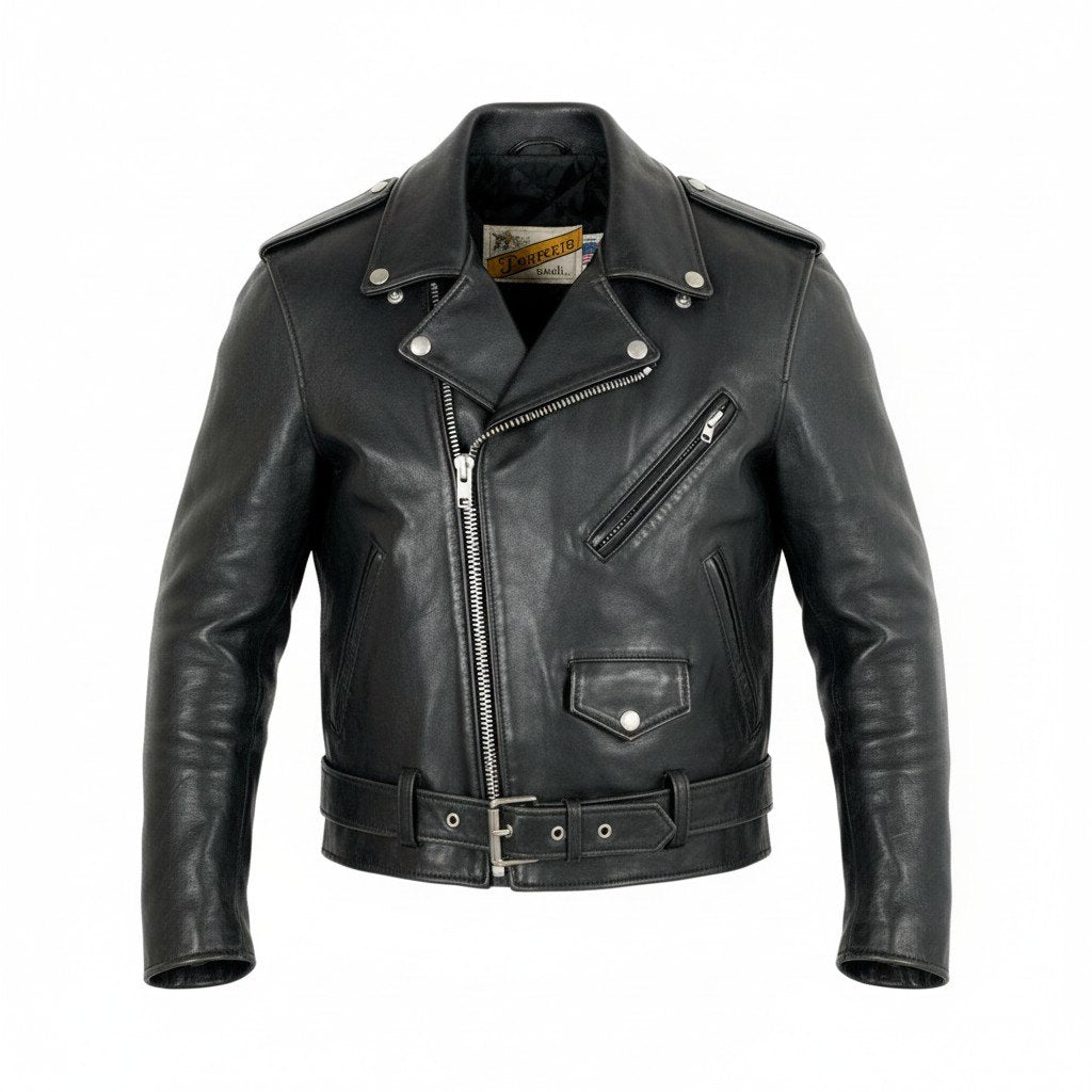 5L16 SCHOTT ショット ライダースジャケット ダブルライダース レザージャケット HIROSHIMA GreenHill アウター 40サイズ ブラック メンズo07t