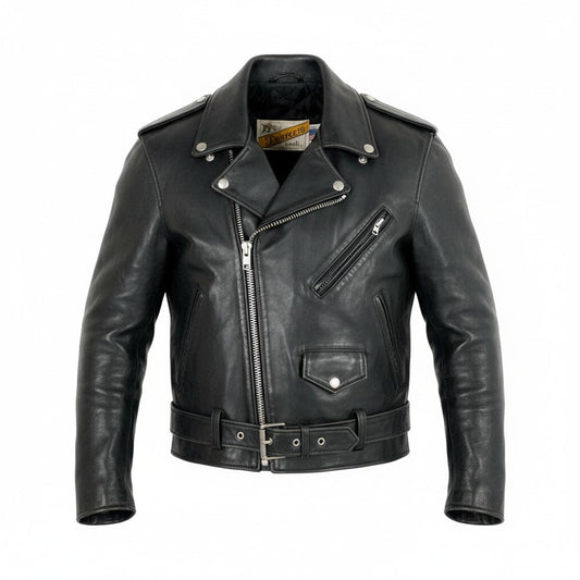 5L16 SCHOTT ショット ライダースジャケット ダブルライダース レザージャケット HIROSHIMA GreenHill アウター 40サイズ ブラック メンズo07t