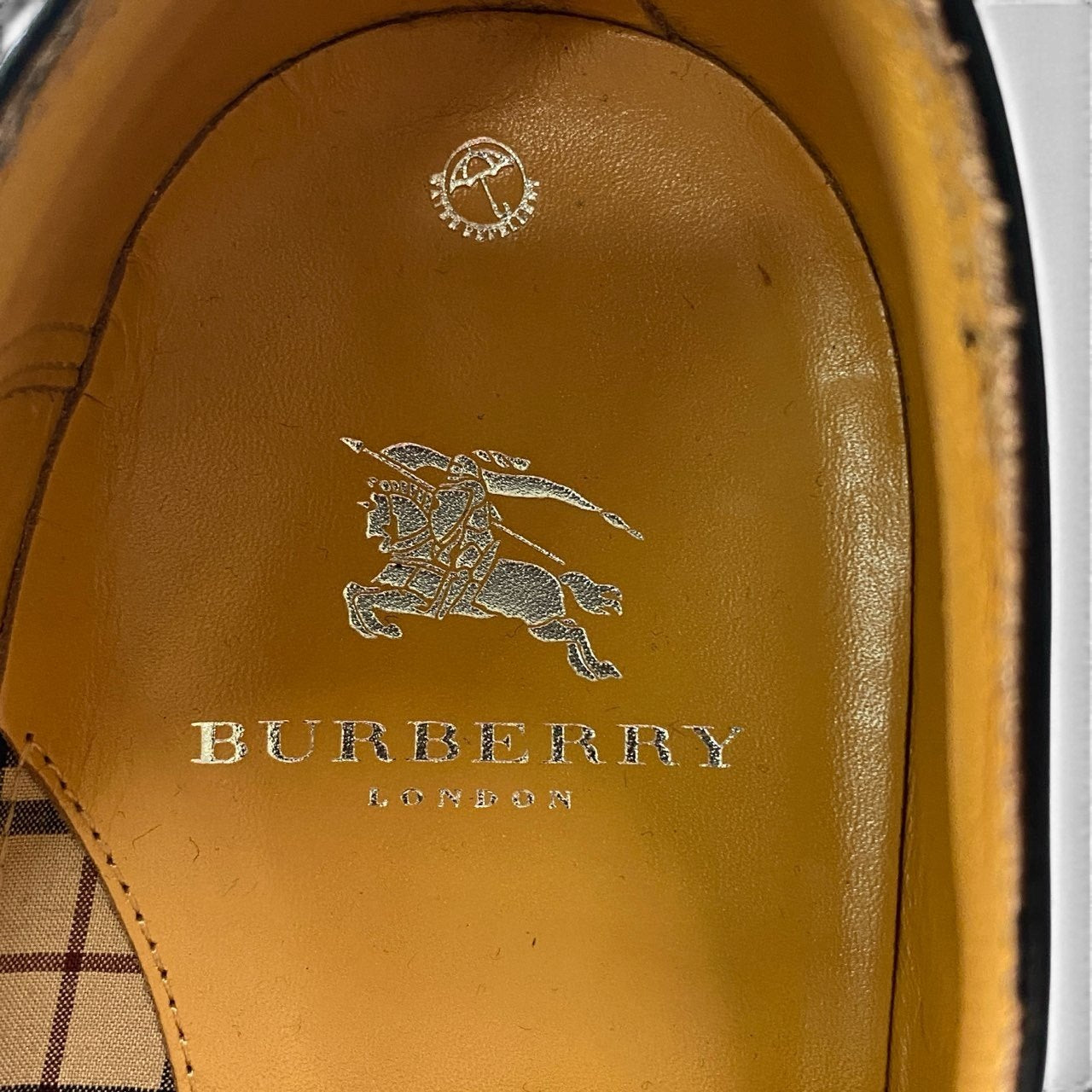 2d27 BURBERRY LONDON バーバリー レザーシューズ ビジネスシューズ ストレートチップ 内羽根 サイズ27 ブラック レザー メンズ 紳士靴k02i