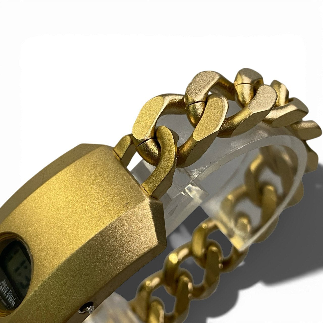 b12 Vintage Jean Paul Gaultier ヴィンテージ ジャンポールゴルチエ クォーツデジタル腕時計  digital quartz watch PA31-Q00826 ゴールドカラー メンズk02i