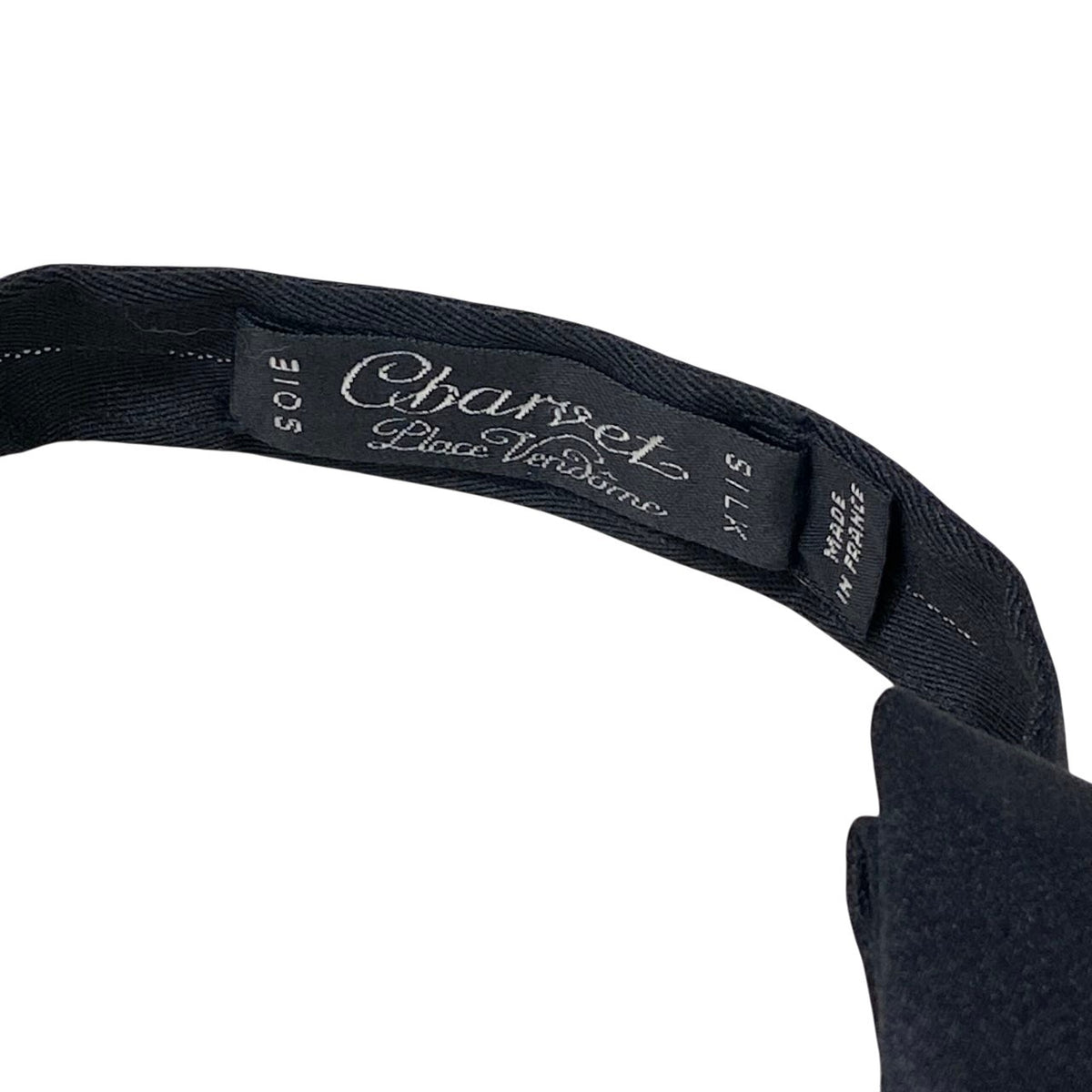 i28 Charvet シャルベ ボウタイ 蝶ネクタイ フランス製 ブラック シルク100％ メンズ 男性用u02t