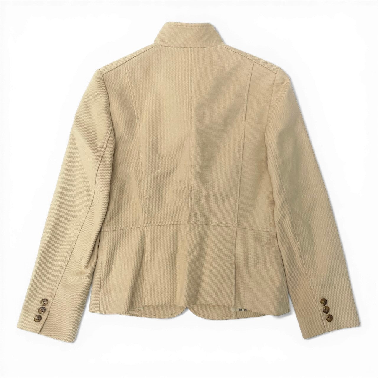 76d9 BURBERRY LONDON バーバリー ロンドン 裏地チェック テーラードジャケット サイズ38 ベージュ ブレザー 日本製t18r