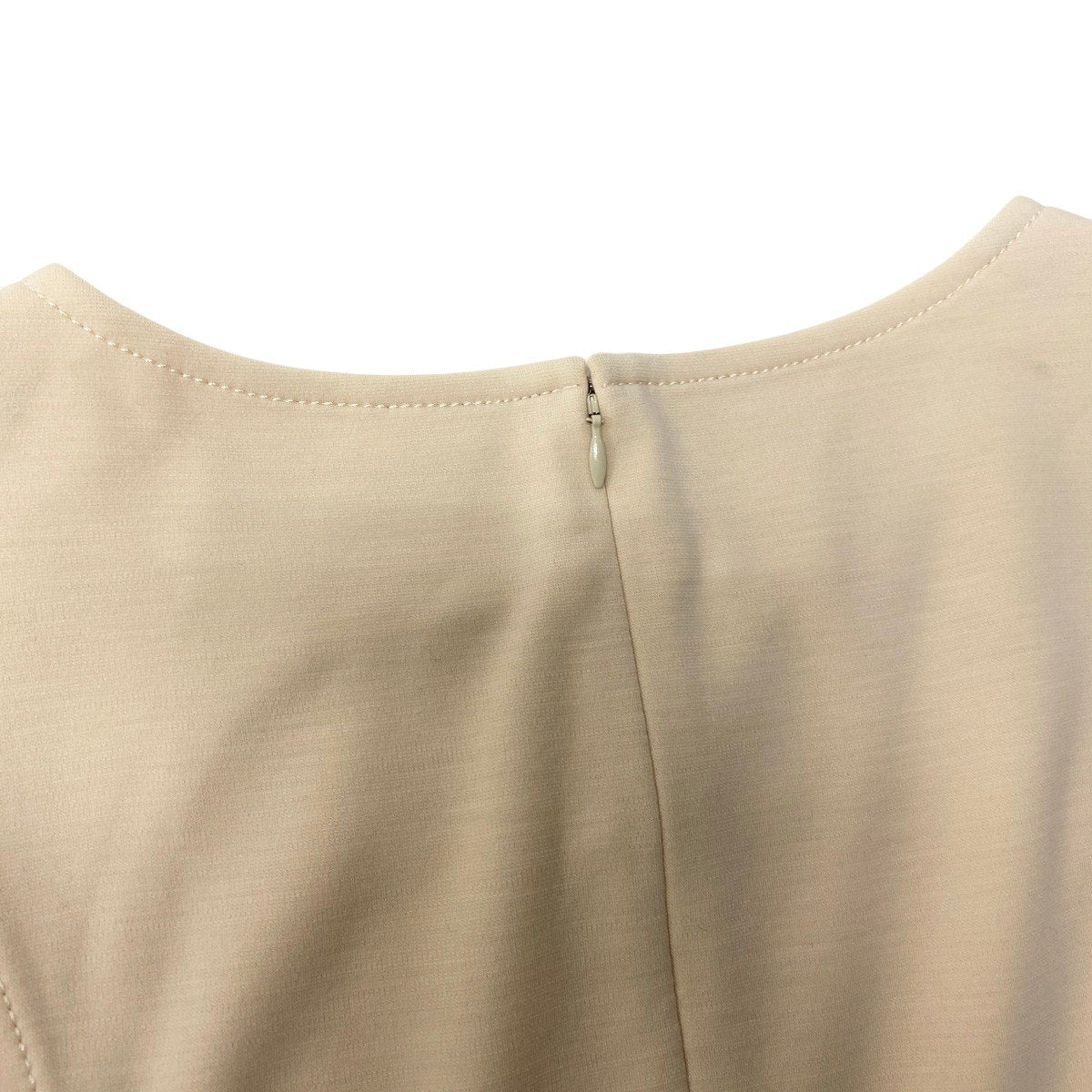 68h21 【美品】 LEONARD FASHION レオナール ノースリーブワンピース ウエストベルト ウールブレンド サイズ1 イエロー レディースu02t