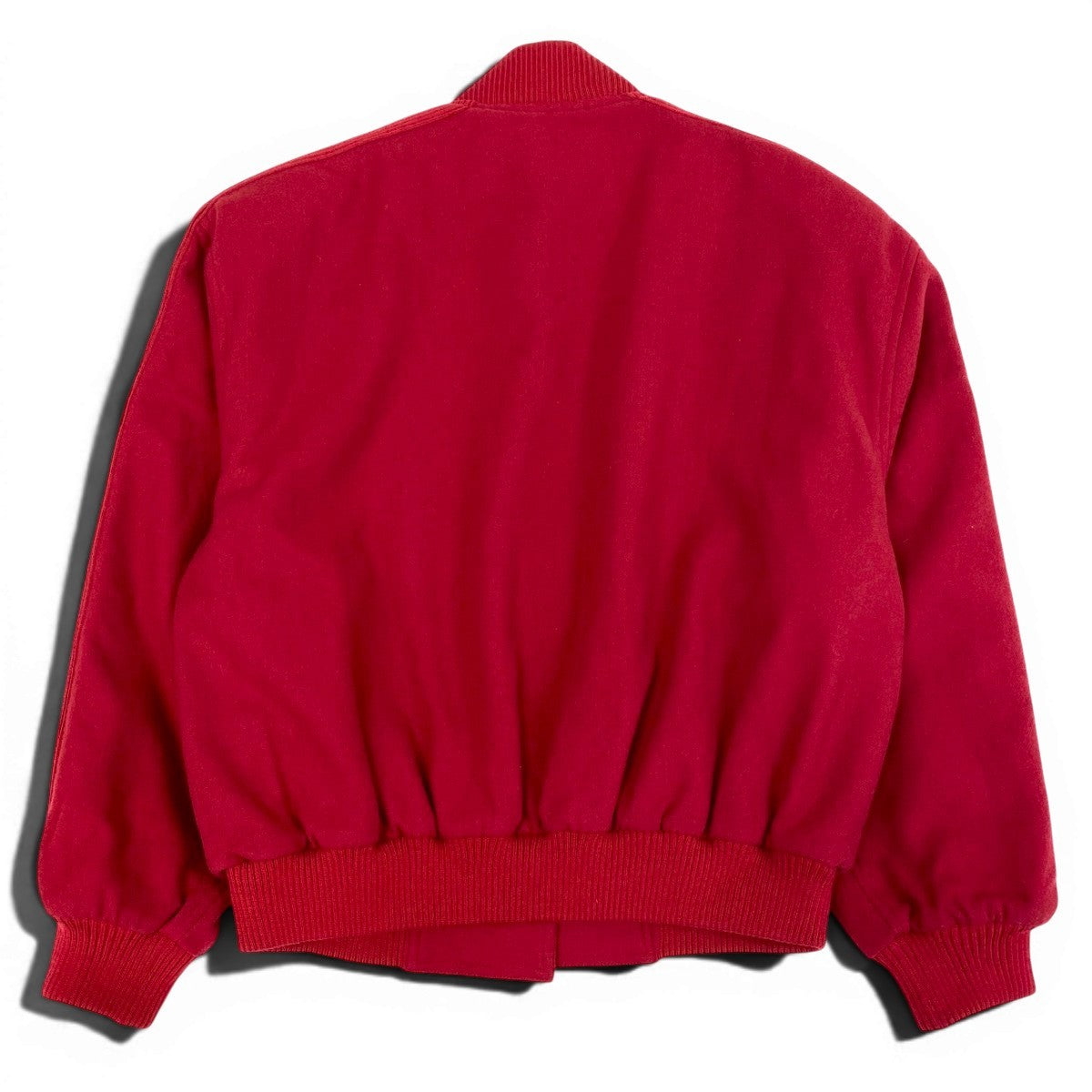 Eg11 Christian Dior SPORTS クリスチャンディオール ウールジャケット ブルゾン CDロゴ刺繡 リブ切替 サイズL レッド レディースo07t