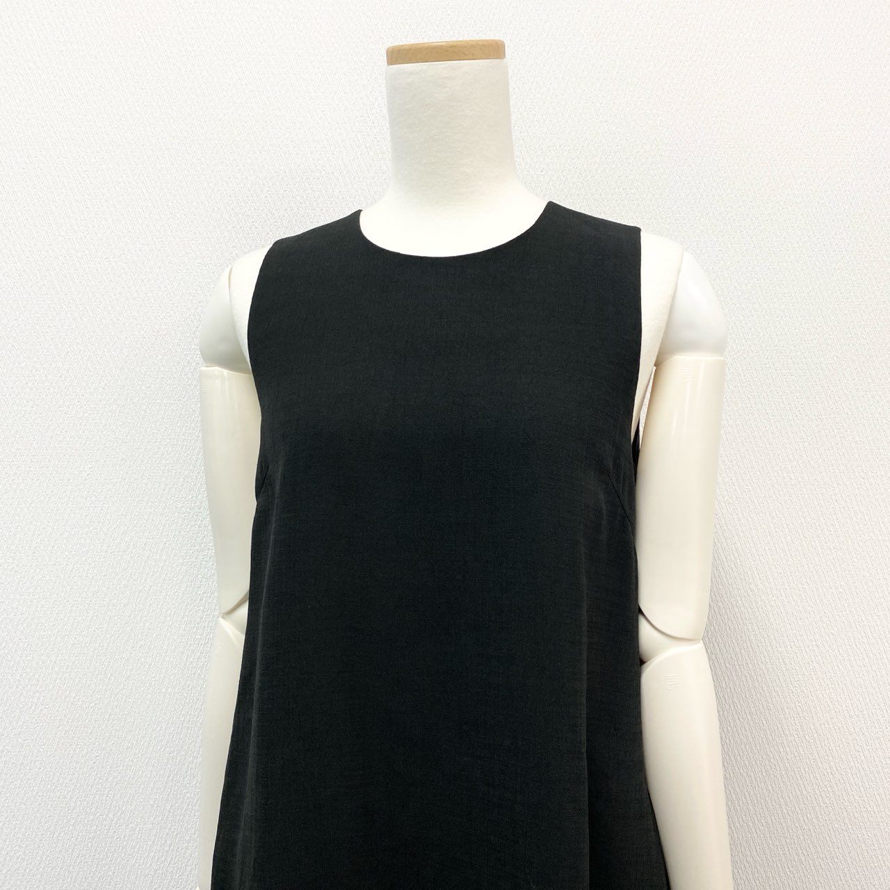 31k2 DAISY LIN デイジーリン フォクシー TRAVEL Slim トラベル ノースリーブワンピース ドレス 日本製 06230 38 ブラック系 レディースo07t