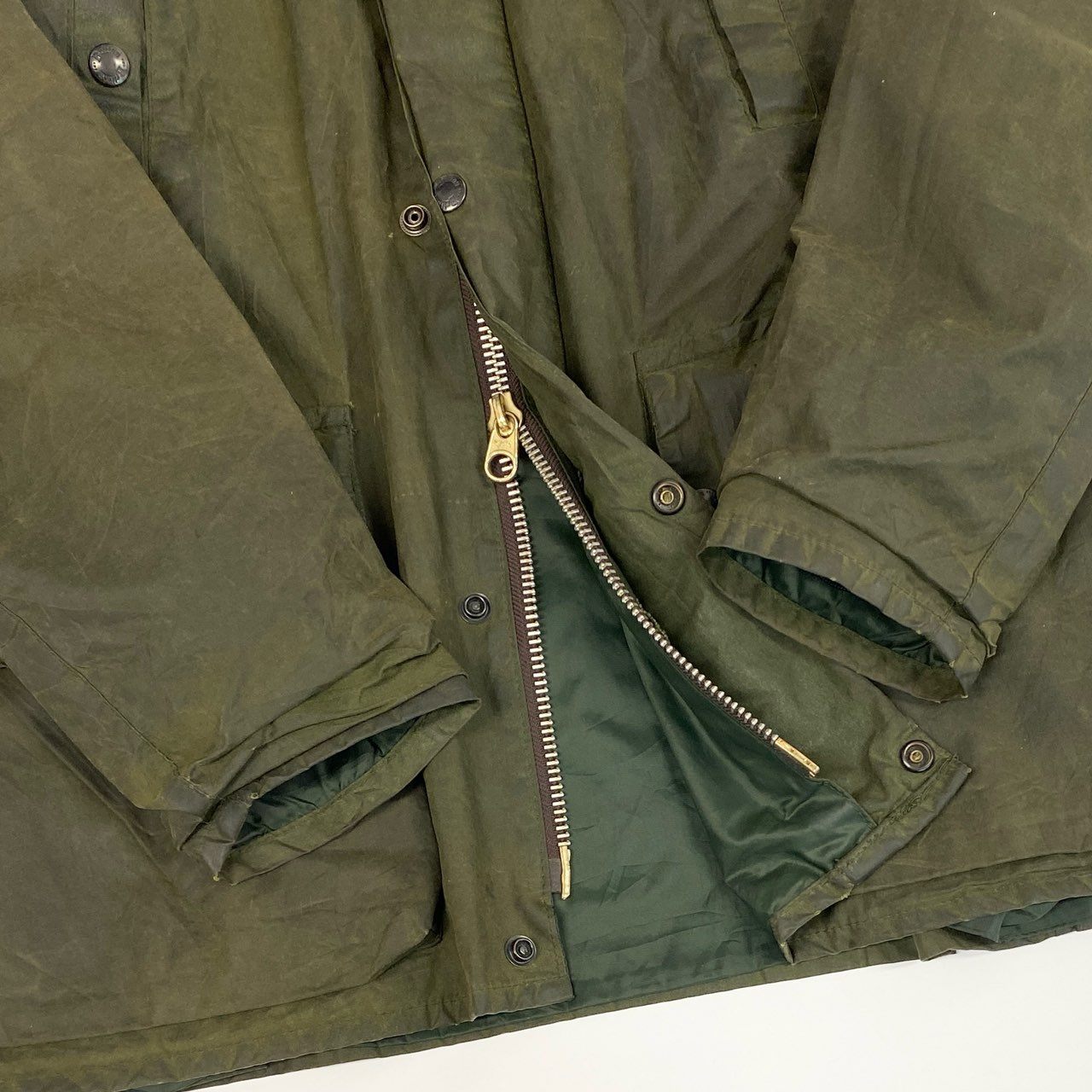 41i26 BELSTAFF ベルスタッフ BRITTON ブライトン 80s オイルドジャケット コート BURGHLEY オリーブ メンズ 英国製u02t