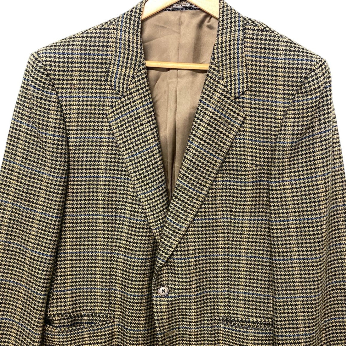 78h21 Ermenegildo Zegna エルメネジルドゼニア テーラードジャケット 千鳥格子 サイズ54 マルチカラー カシミヤ100％ メンズ 紳士服o07t