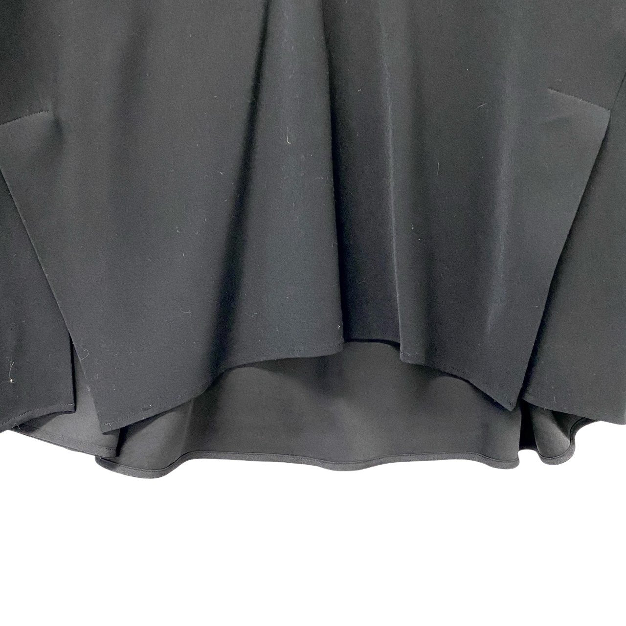 5c3 ENFOLD エンフォルド ダブルクロス バックフレアー プルオーバー オーバーサイズ 長袖 レディース 女性服 300DS330-1590 サイズ38 ブラック ポリエステル100％u02t