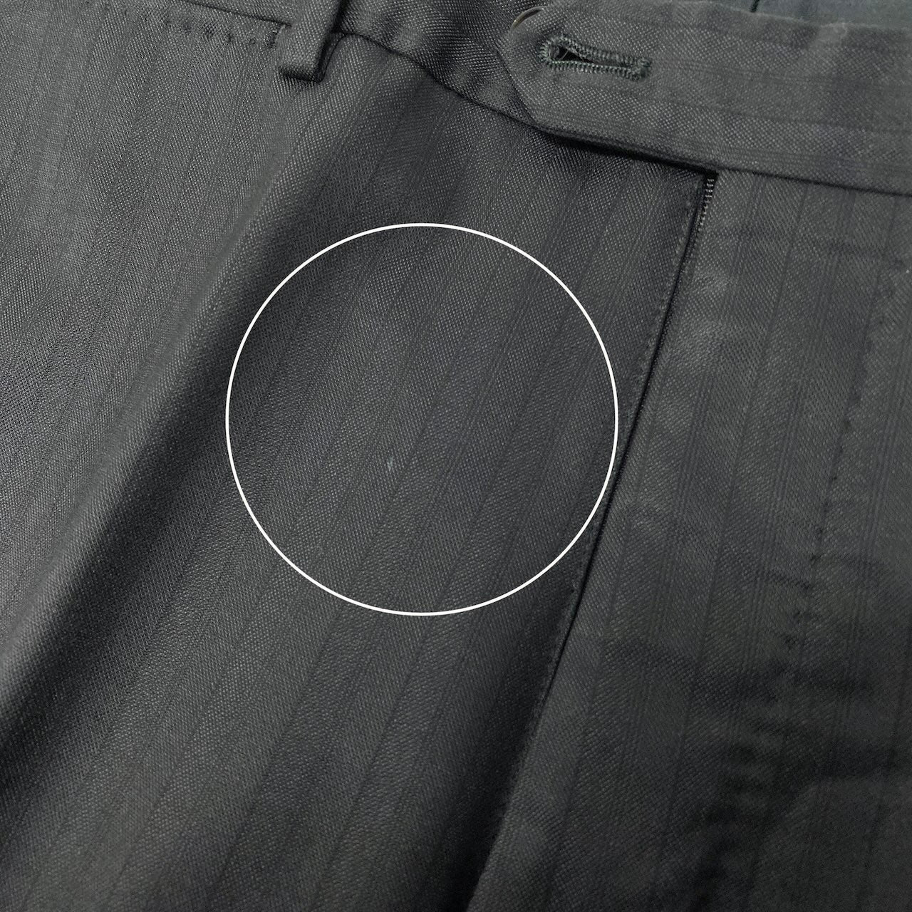 2c29 ARMANI COLLEZIONI アルマーニコレツィオーネ T LINE セットアップスーツ シングルスーツ 2B ストライプ柄 メンズ 紳士服 ビジネス フォーマル イタリア製 50 ブラック ウール100％u02t