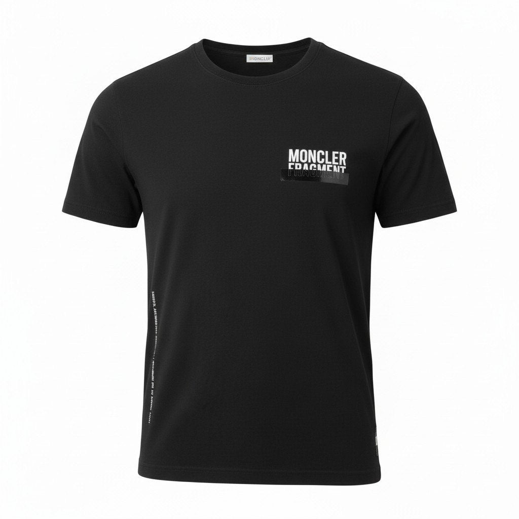 58c5 MONCLER モンクレール フラグメント マグリア Tシャツ 半袖Tシャツ E109U8000550 Mサイズ ブラック コットン100％ メンズ 男性用u02t