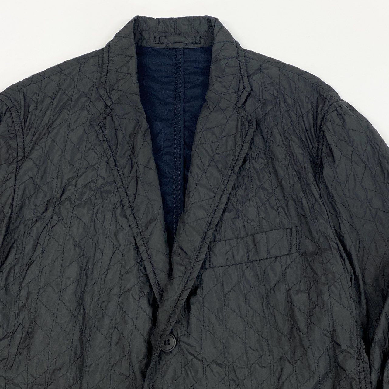 3L27 00’s Issey Miyake イッセイミヤケ Quilted Tailored Jacket テーラードジャケット フォーマル Size 4 メンズ 男性用k02i