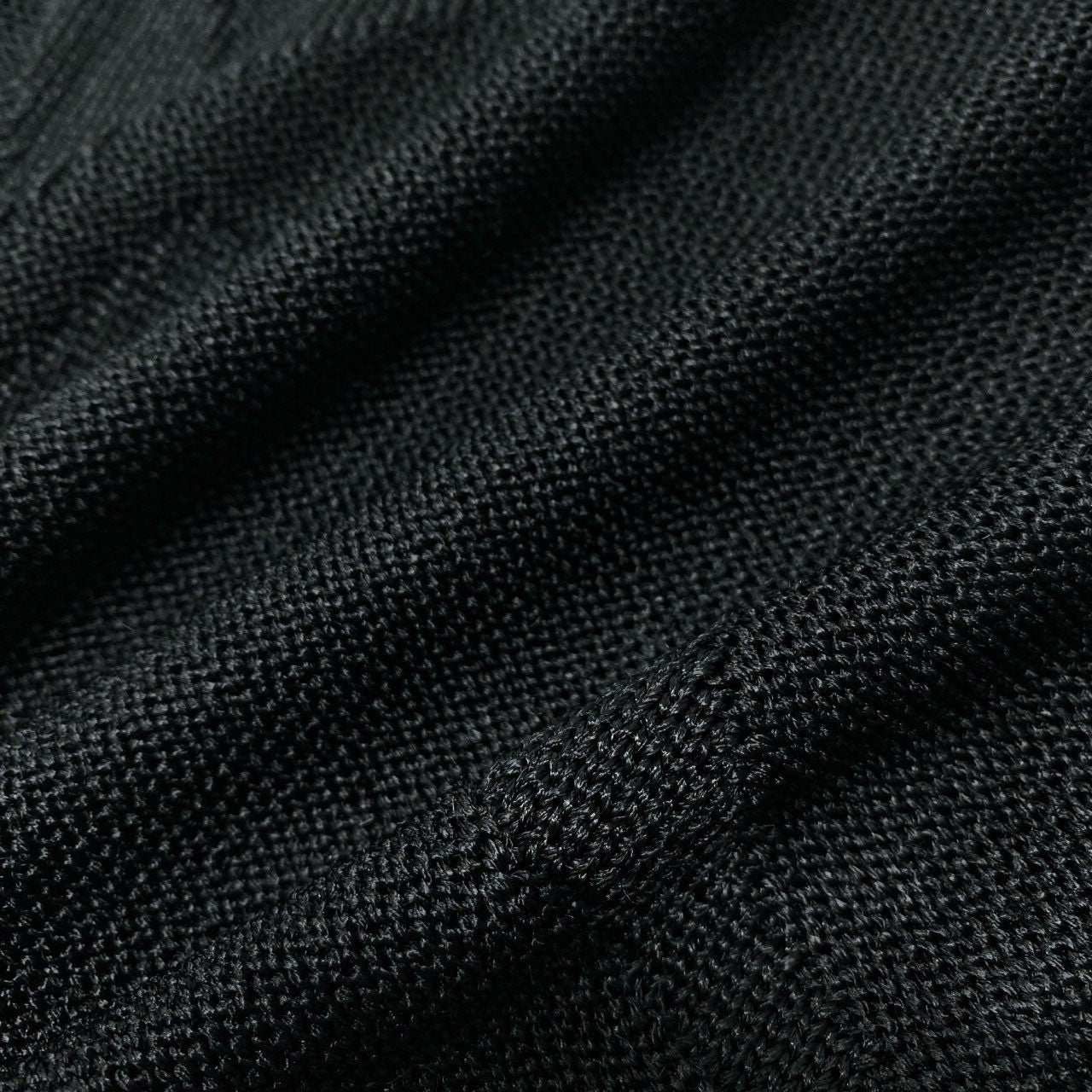 Ic5 YVESSAINTLAURNENT イヴサンローラン ロングスリーブニット エンボスデザイン ニットセーター Lサイズ ブラック レーヨン100％ レディース 女性用o07t