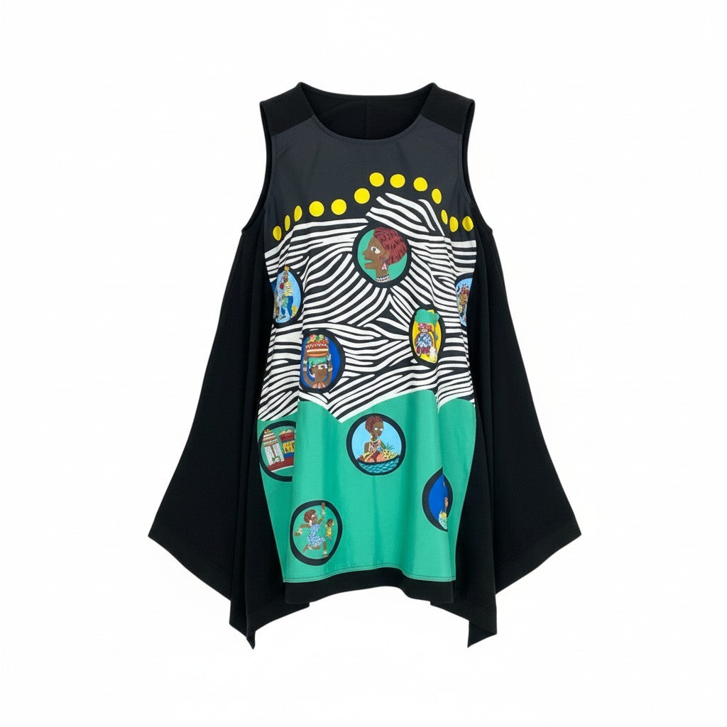 79k21《美品》 TOKUKO 1er VOL トクコプルミエヴォル ノースリーブワンピース ロングワンピース Aライン 5208116441 9 ブラック レディースu02t