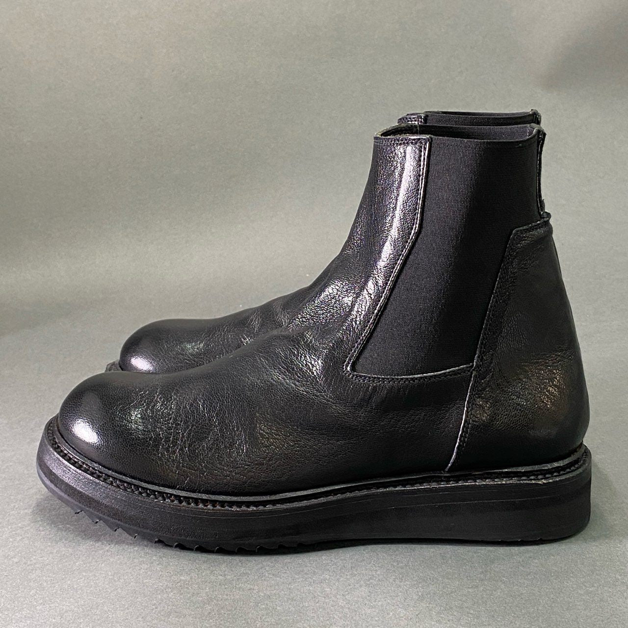 1e2 Rick Owens リックオウエンス サイドゴアブーツ レザーブーツ サイズ37 ブラック レザー レディース  靴 RP18S8852/LCA