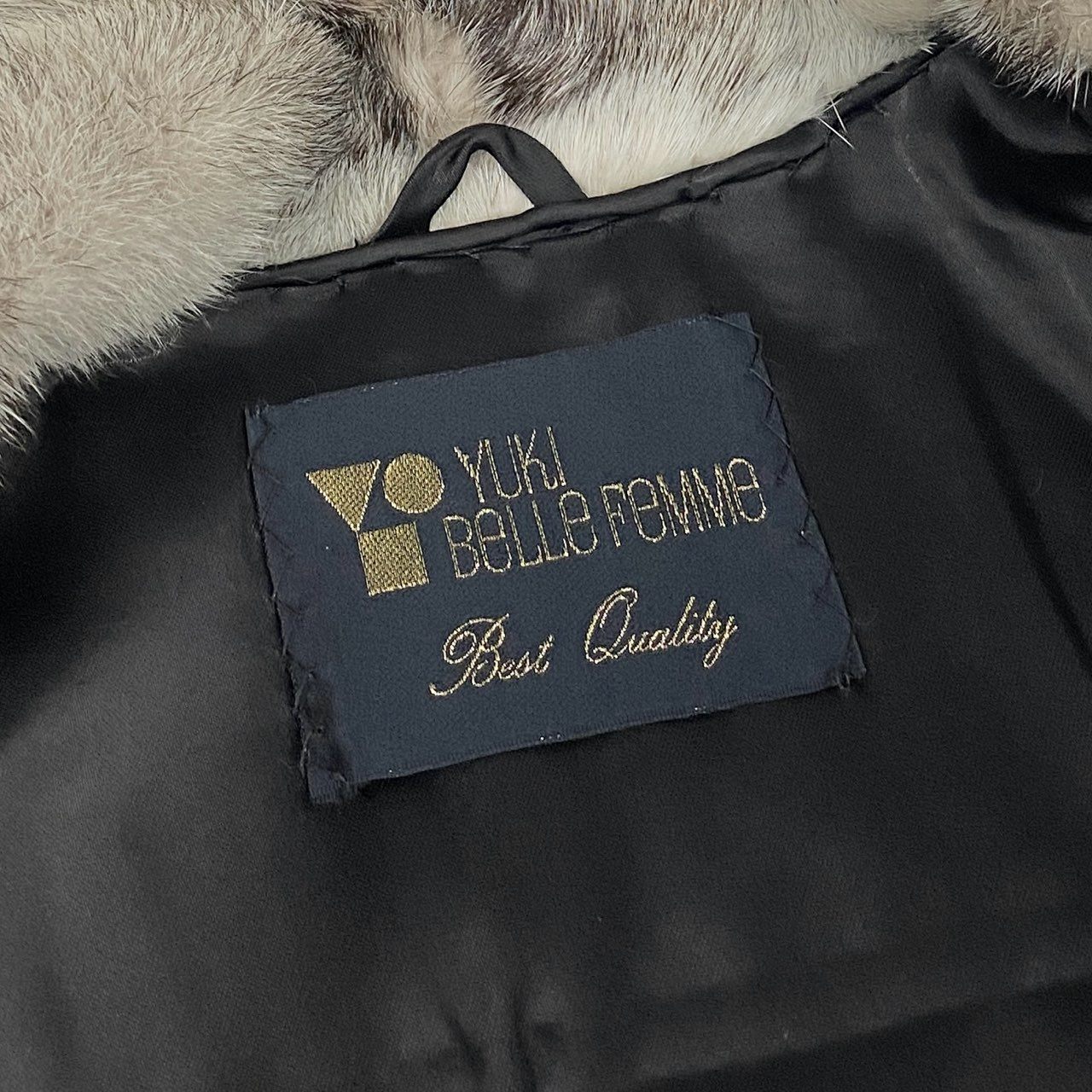 30a9 YUKI BELLE FEMME SAGA MINK サガミンク 金サガ クロスミンク ロングコート サイズF 最高級毛皮 Fur Coatt18r