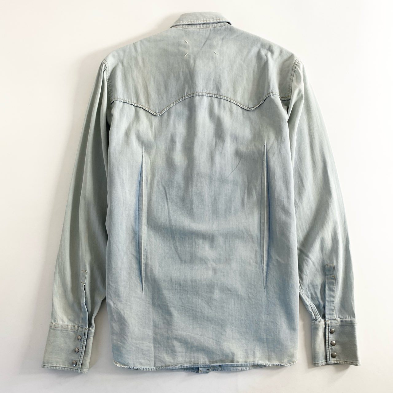 57e11 Maison Margiela メゾンマルジェラ デニム ウエスタンシャツ 長袖シャツ ロングスリーブ S50DL0360 40 インディゴ コットン メンズ