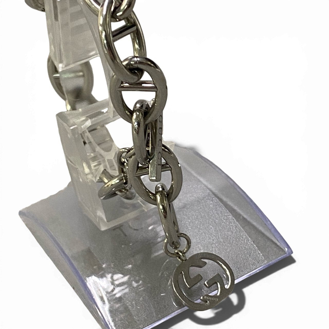 b13【稼働品】GUCCI グッチ シルバー ステンレス チェーンブレスレット ブレスウォッチ 腕時計 107 レディース chain bracelet bracelet watchta1