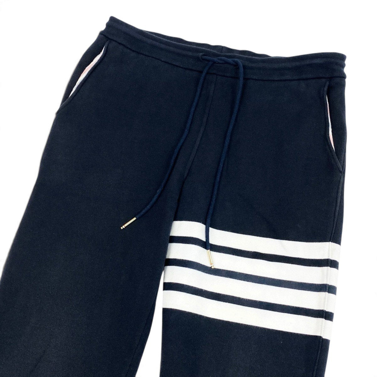 Mj13 THOM BROWNE トムブラウン クラシックループバック 4バー スウェットパンツ ボトムス 日本製 MJQ008H-00535461 0 ネイビー コットン メンズo07t