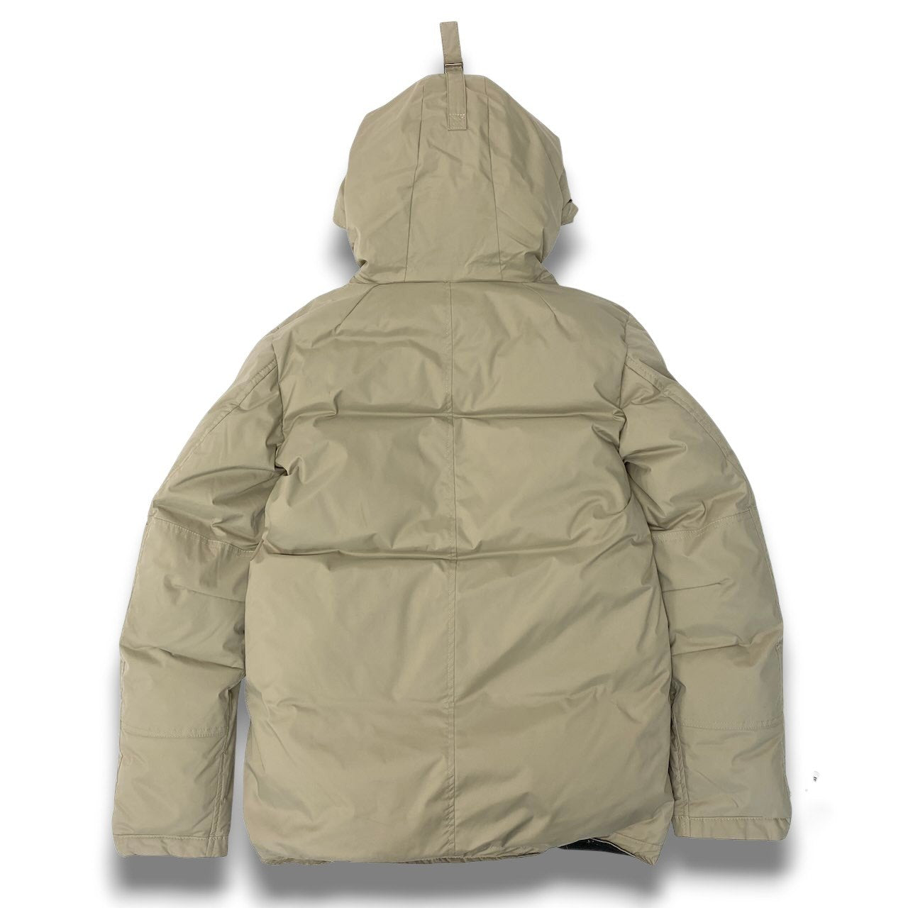 53c10 MINOTAUR ミノトール フーディーダウンジャケット ミリタリーダウン アウター Mサイズ ベージュ ナイロン100％ メンズ 男性用o07t