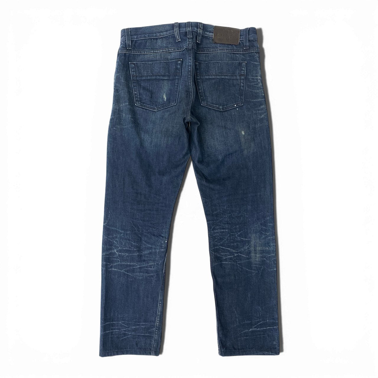 47b4 GUCCI グッチ イタリア製  ダメージ加工 デニムパンツ ボトムス ジーンズ  295816 46 インディゴブルー コットン メンズo07t