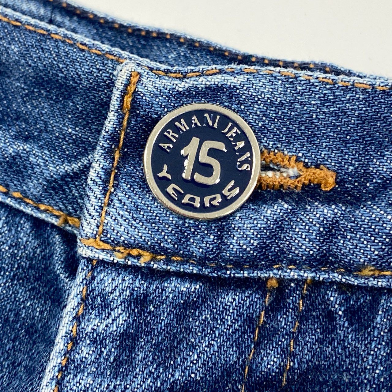 75j29 ARMANI JEANS アルマーニジーンズ デニムパンツ  ボトム ジップフライ イタリア製 29サイズ インディゴ メンズu02t