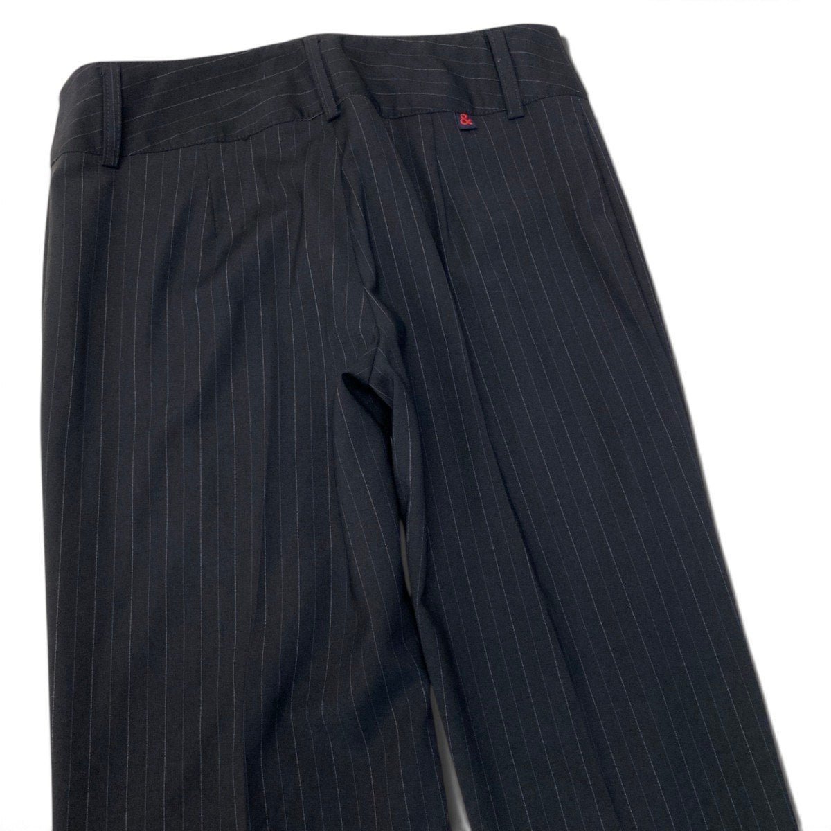 22i28 DOLCE&GABBANA ドルチェアンドガッパーナ スーツセットアップ テーラードジャケット スラックス ストライプ 40サイズ ブラック レディース 女性用u02t