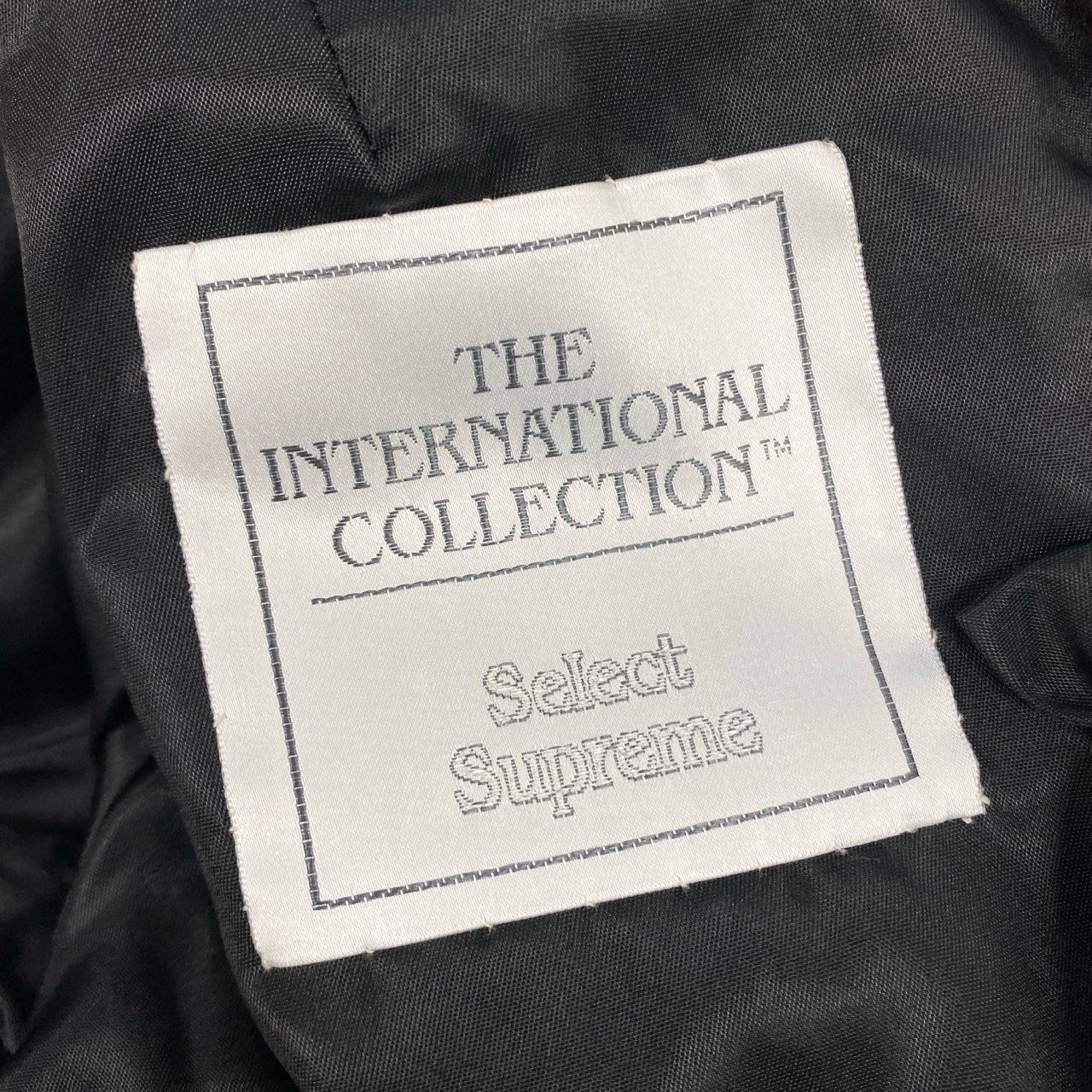 42k14 【美品】 THE INTERNATIONAL COLLECTION インターナショナルコレクション ファーコート 毛皮コート ミンクファー セミロングコート ダークミンク Fサイズ ブラック レディースu02t