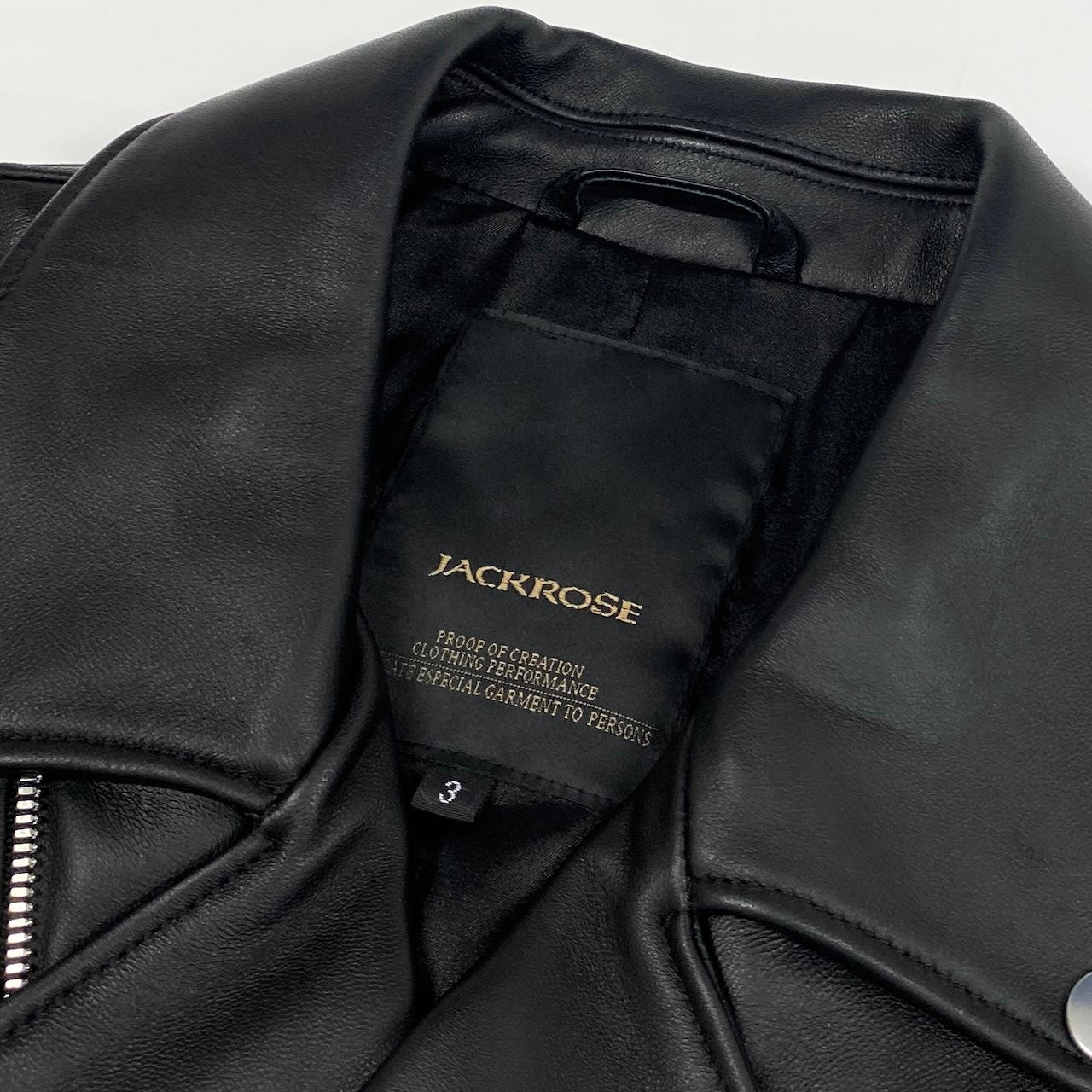 24e14 【美品】JACKROSE ジャックローズ ダブルライダースジャケット レザージャケット 21AW-JRB01 3サイズ ブラック 羊革 メンズ 男性用k02i