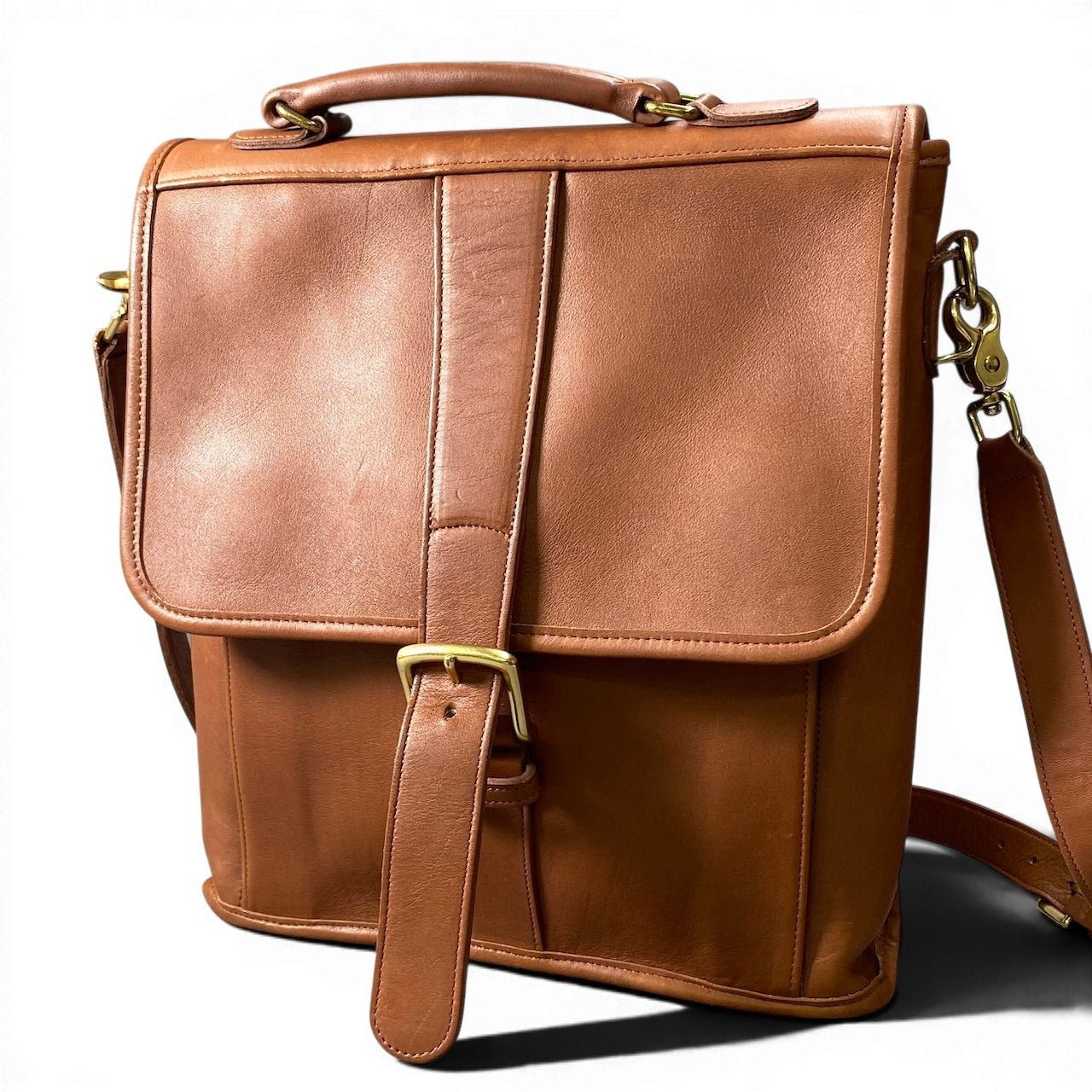 g9 COACH コーチ オールドコーチ ヴィンテージ ショルダーレザーバッグ Old Coach Vintage Shoulder Leather Bag 5280 ブラウンt18r