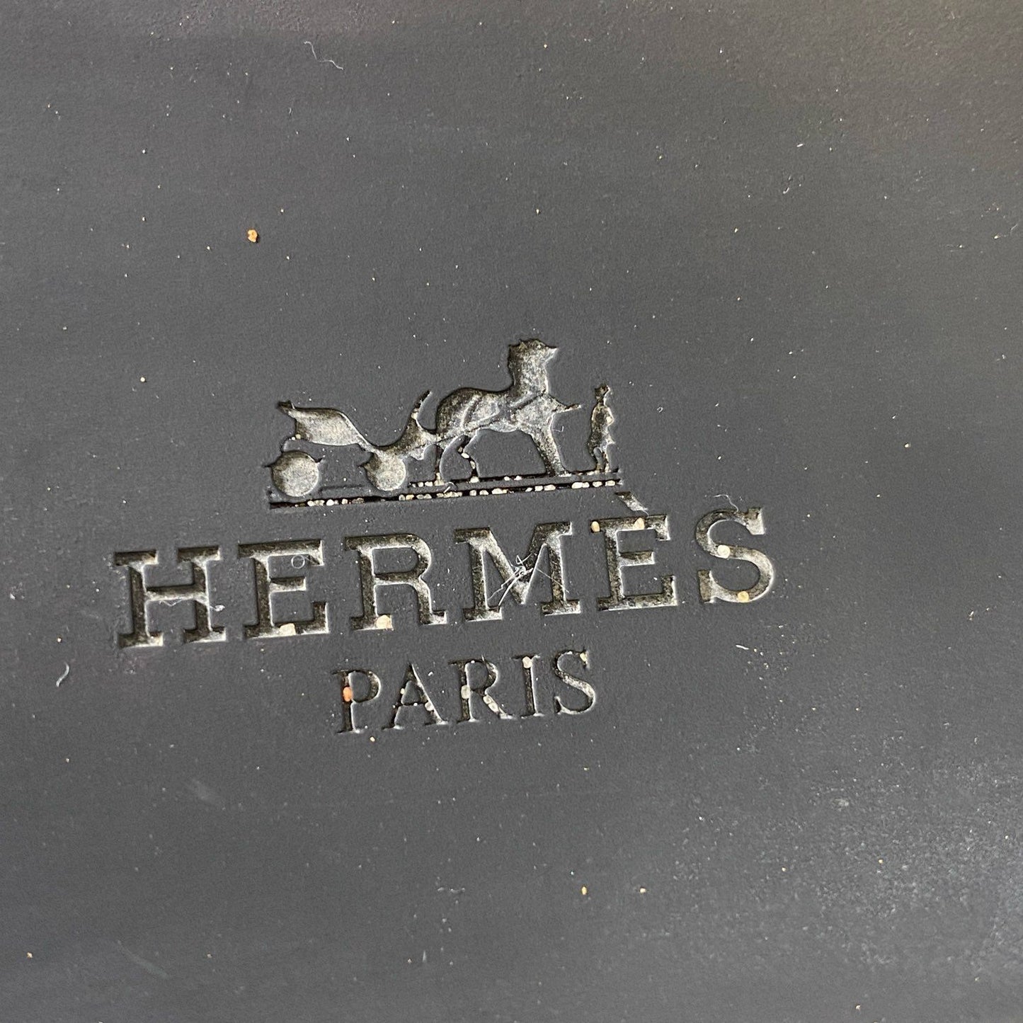 4i30 HERMES エルメス ALOHA アロハ ラバー フラット シェーヌダンクル サンダル 39サイズ ブラック レディース シューズt18r