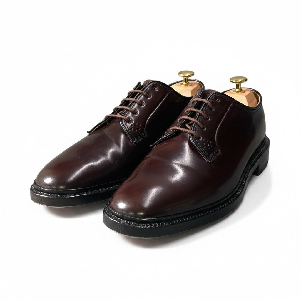 2g14 《美品》 REGAL リーガル Shell Cordovan コードバン ドレスシューズ サイズ26cm ブラウン レザー 革靴 シューツリー付t18r