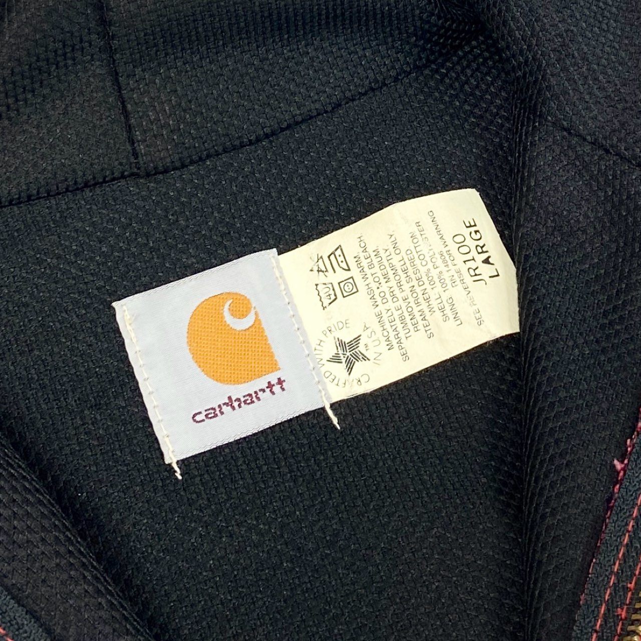 68g10 Carhartt カーハート Active Jacket アクティブジャケット ブルゾン JR100 L レッド コットン メンズ