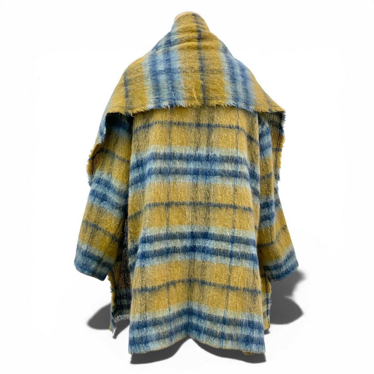 84L19 BLESS ブレス 6010 scheich モヘアコート ウールブレンド チェック柄 レディース 女性用 S マルチカラーk02i