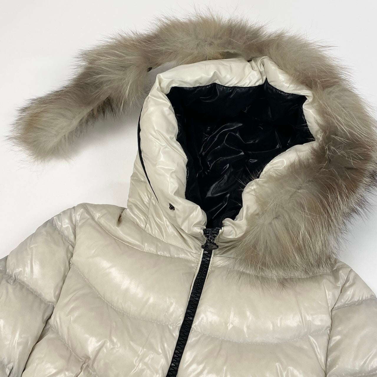 K6c20 MONCLER モンクレール APHIA アフィア ダウンコート ロングダウンコート フォックスファー 0 ホワイト レディースsn1