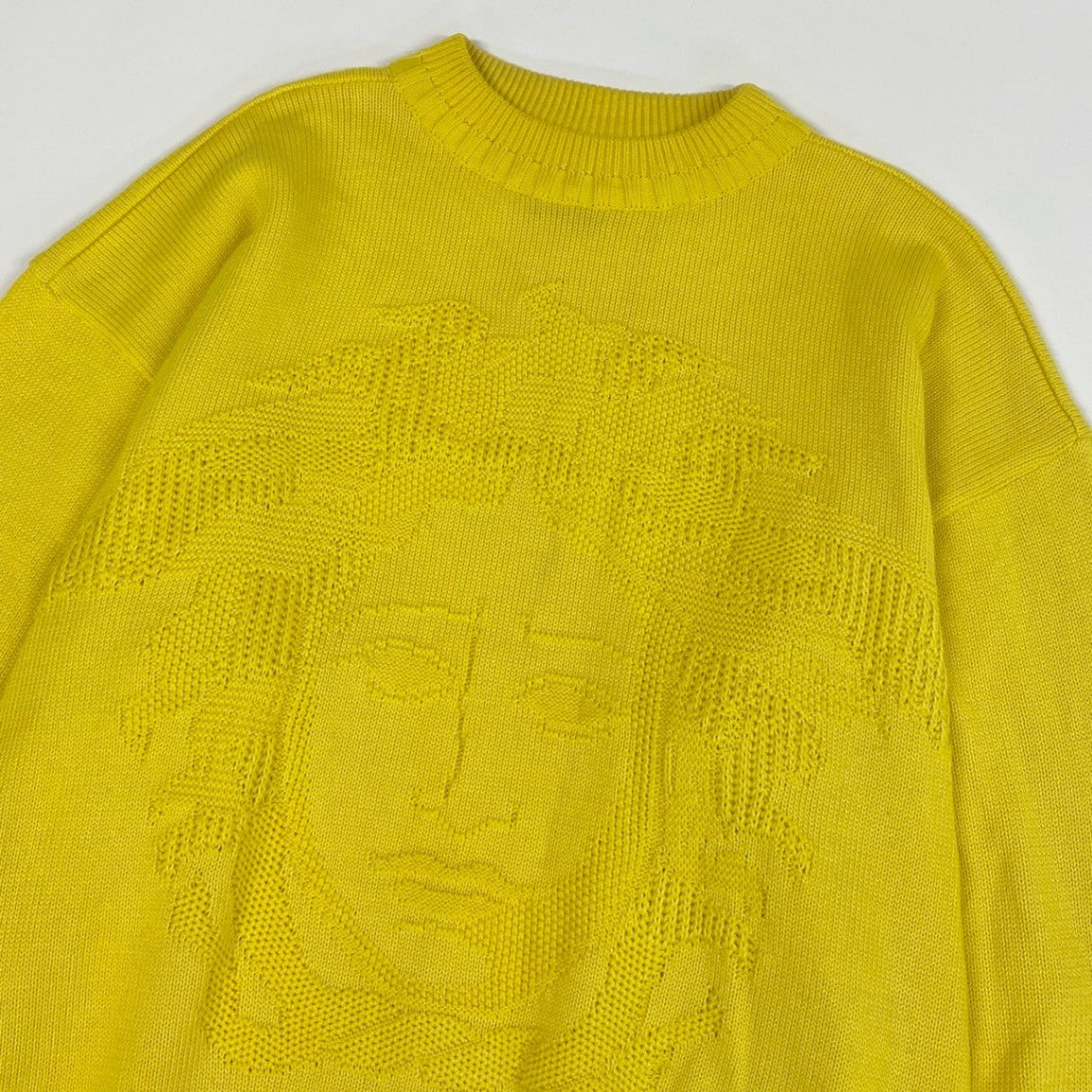 1L27 Vintage Versace ヴィンテージ ヴェルサーチ Medusa Jacquard Cotton Knit Sweater コットンニット セーター Size L メンズ 男性用k02i