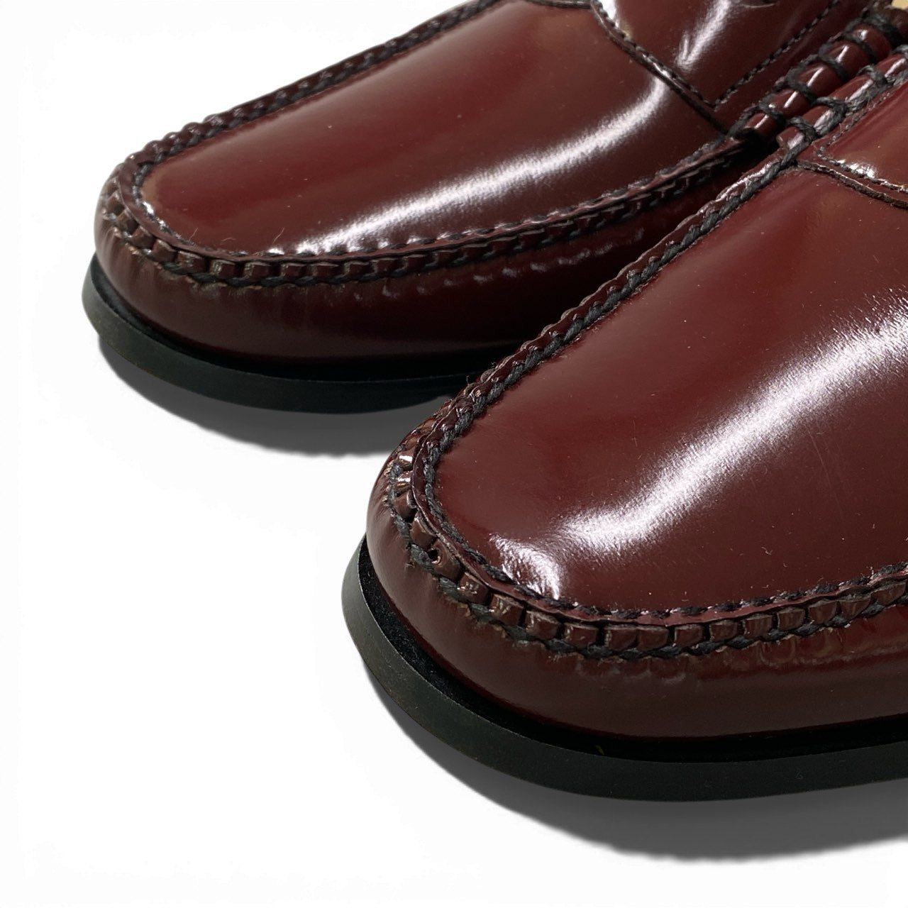 2a23 【美品】 REGAL リーガル コインローファー レザーシューズ  革靴 メンズ 紳士靴 Y740 7 1/2 WINE  バーガンディーu02t