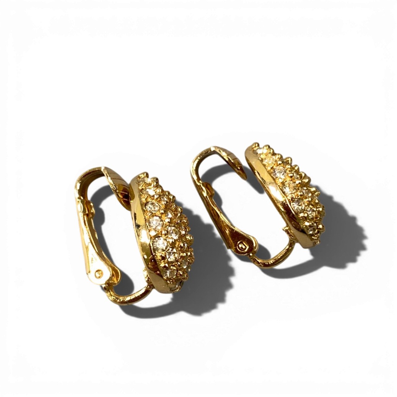 c4 Christian Dior クリスチャンディオール ドロップラグジュアリーイヤリング ゴールド ラインストーン Drop Luxury Earringt18r