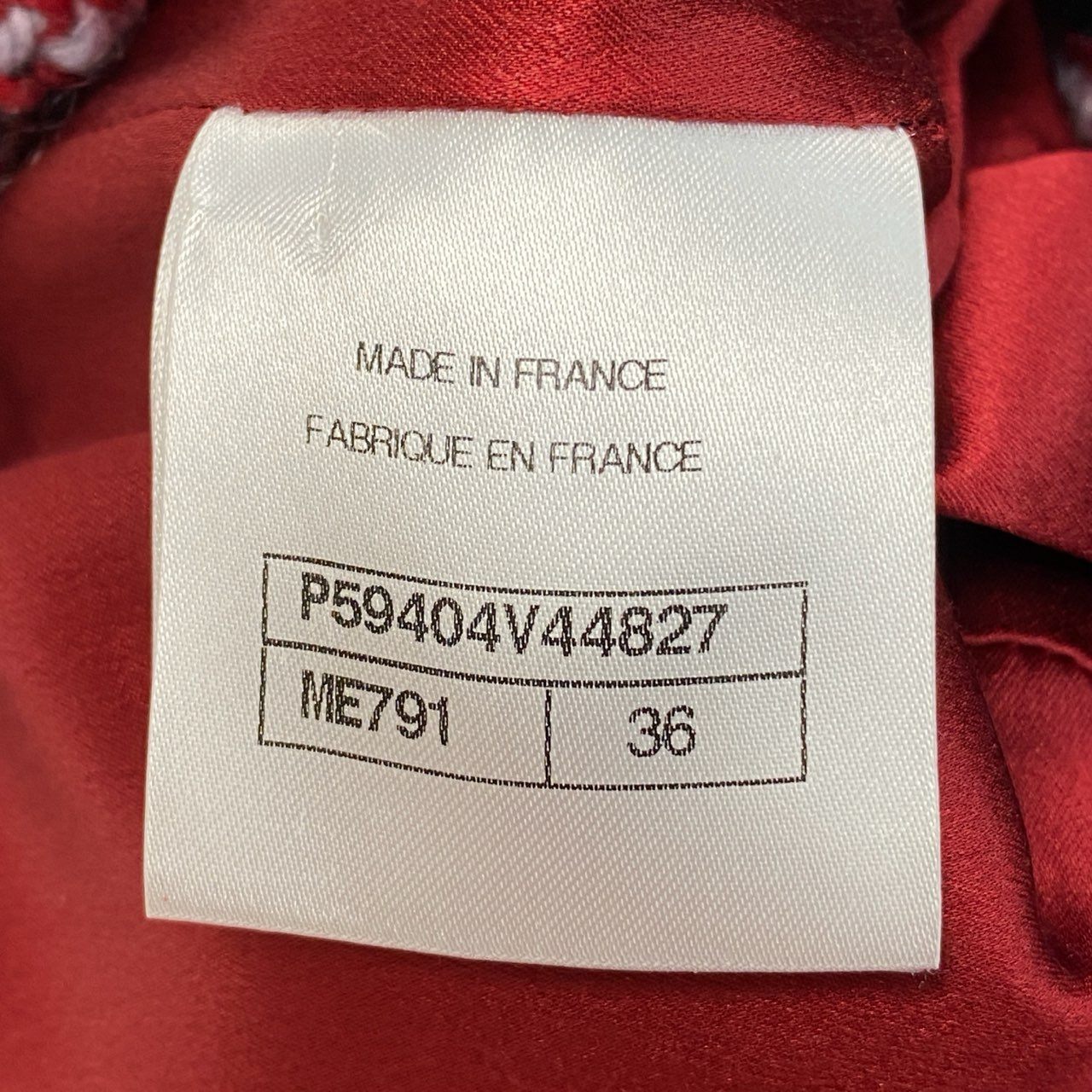 56a14 CHANEL シャネル P59404 2018 ココマークボタン ツイード ショートサロペット オールインワン トップス サイズ36 ボルドー系 レディースta1