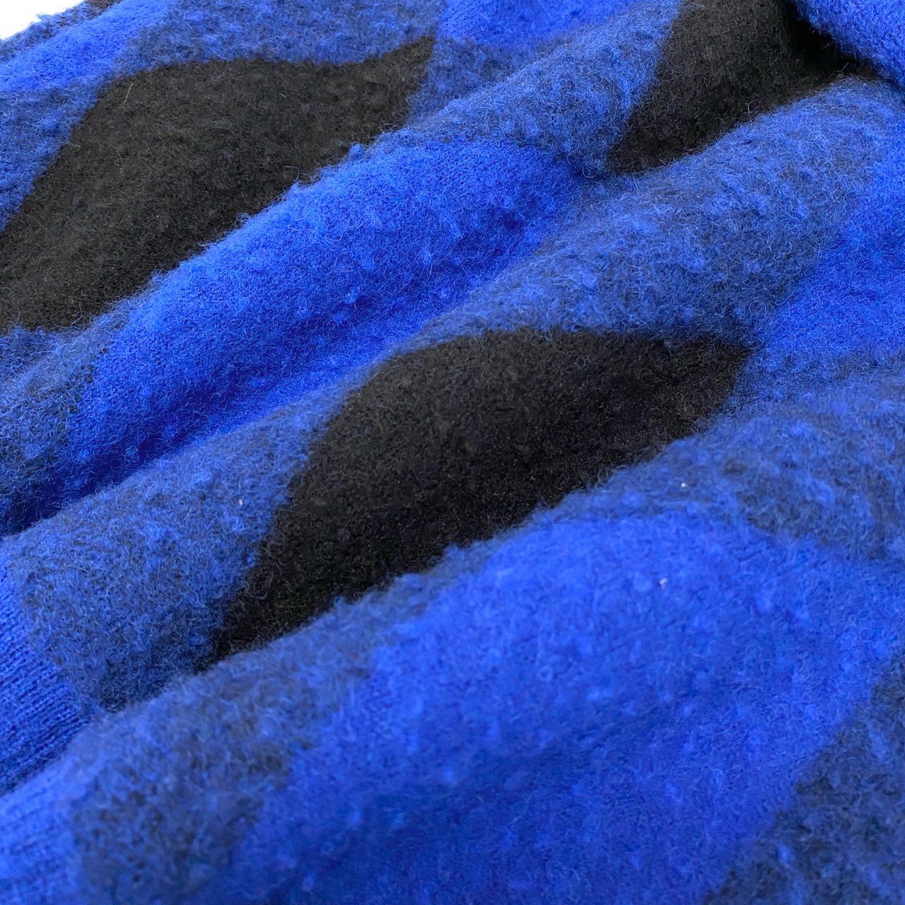 Ia16 BURBERRY バーバリー Argyle Check EKD カーディガン サイズS ブルー アーガイルチェックt18r