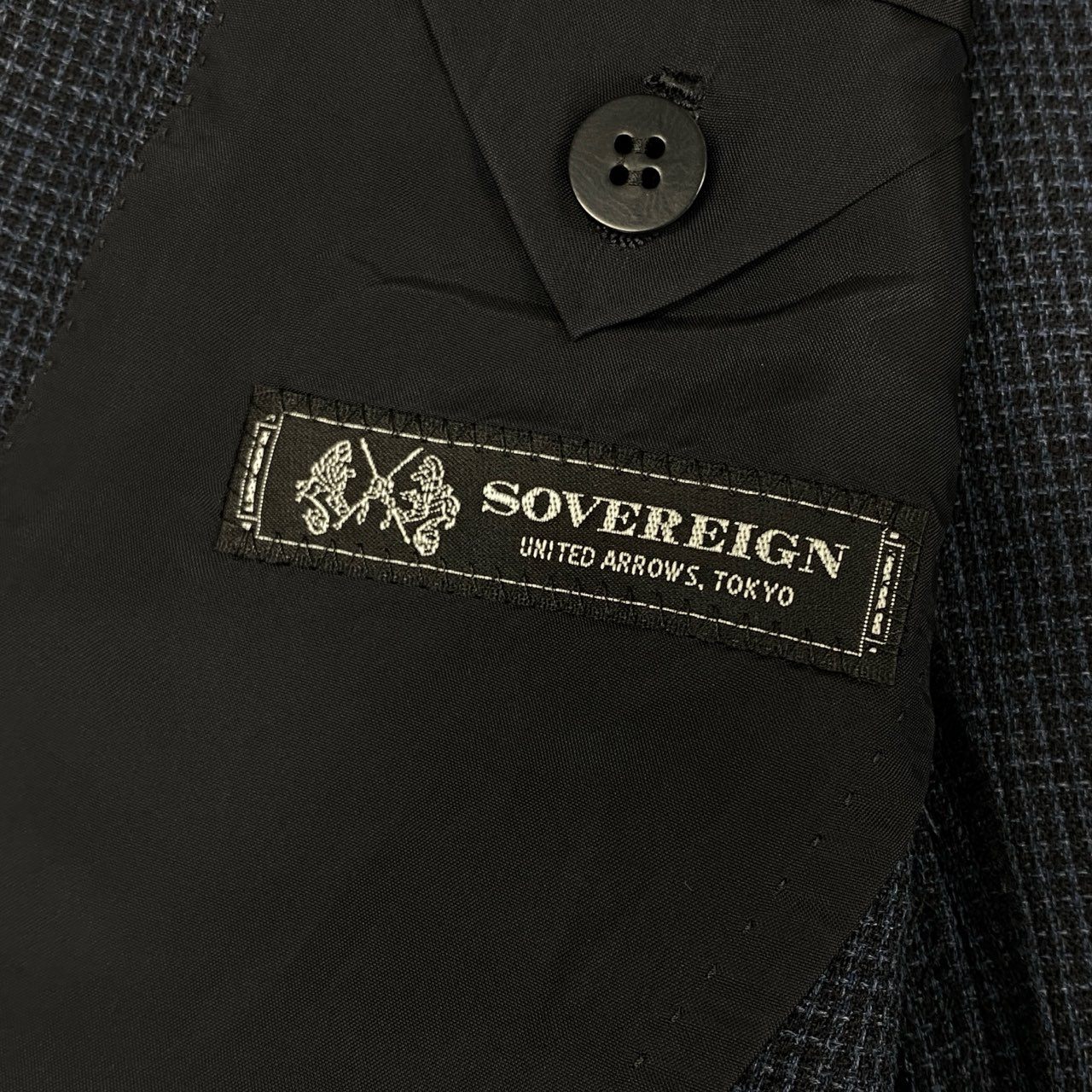 59j6 UNITED ARROWS SOVEREIGN ユナイテッドアローズ 21ss テーラードジャケット 背抜き シングル 3釦 メンズ 紳士服 フォーマル 1122-259-5724 44 ネイビーu02t