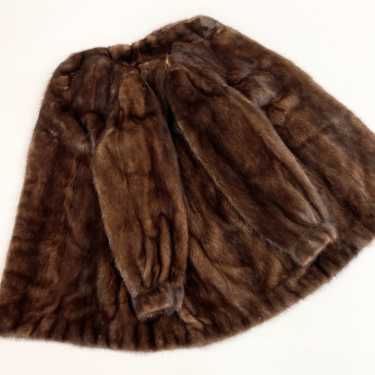 41L12 デミバフミンク ミンクコート セミロングコート 毛皮コート 15 ブラウン系 ミンクファー レディースu02t