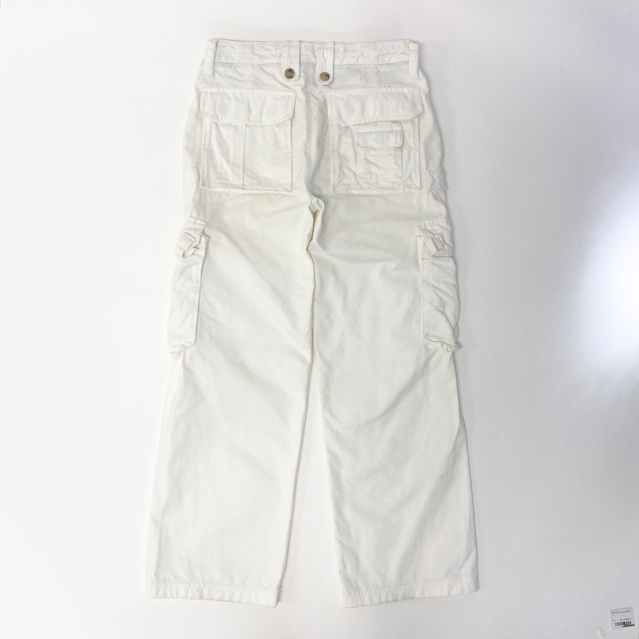11c29 DOLCE&GABBANA ドルチェアンドガッパーナ 00`s Y2K vintage ギミックパンツ カーゴパンツ ボトムス メンズ 紳士服 イタリア製 44 ホワイトk02i