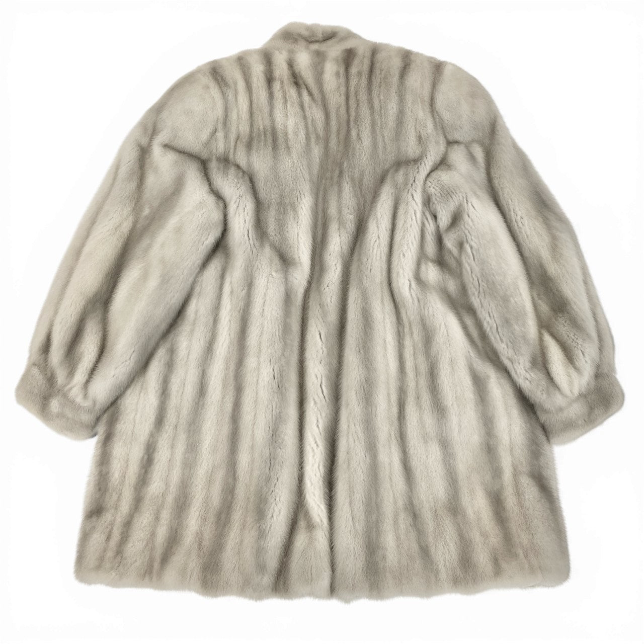 8b22 AMERICAN FUR AWARDS アメリカンファーアワード 4つ星 サファイアミンク ロングコート サイズ11 シルバーグレー 最高級毛皮 Mink Fur Long Coatt18r