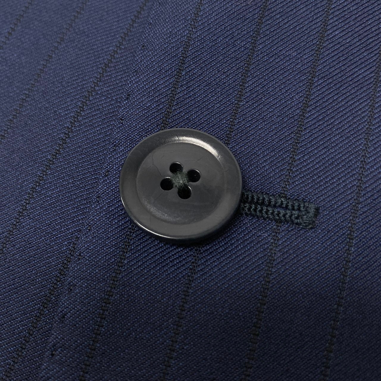 4c29 ARMANI COLLEZIONI アルマーニコレツィオーネ T LINE セットアップスーツ シングルスーツ 2B ストライプ柄 メンズ 紳士服 ビジネス フォーマル イタリア製 48 ネイビー ウール100％u02t
